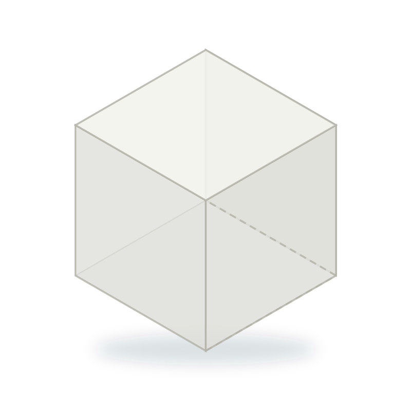 קופסת אקריליק לבן חלבי אטום 15×15×15 ס"מ